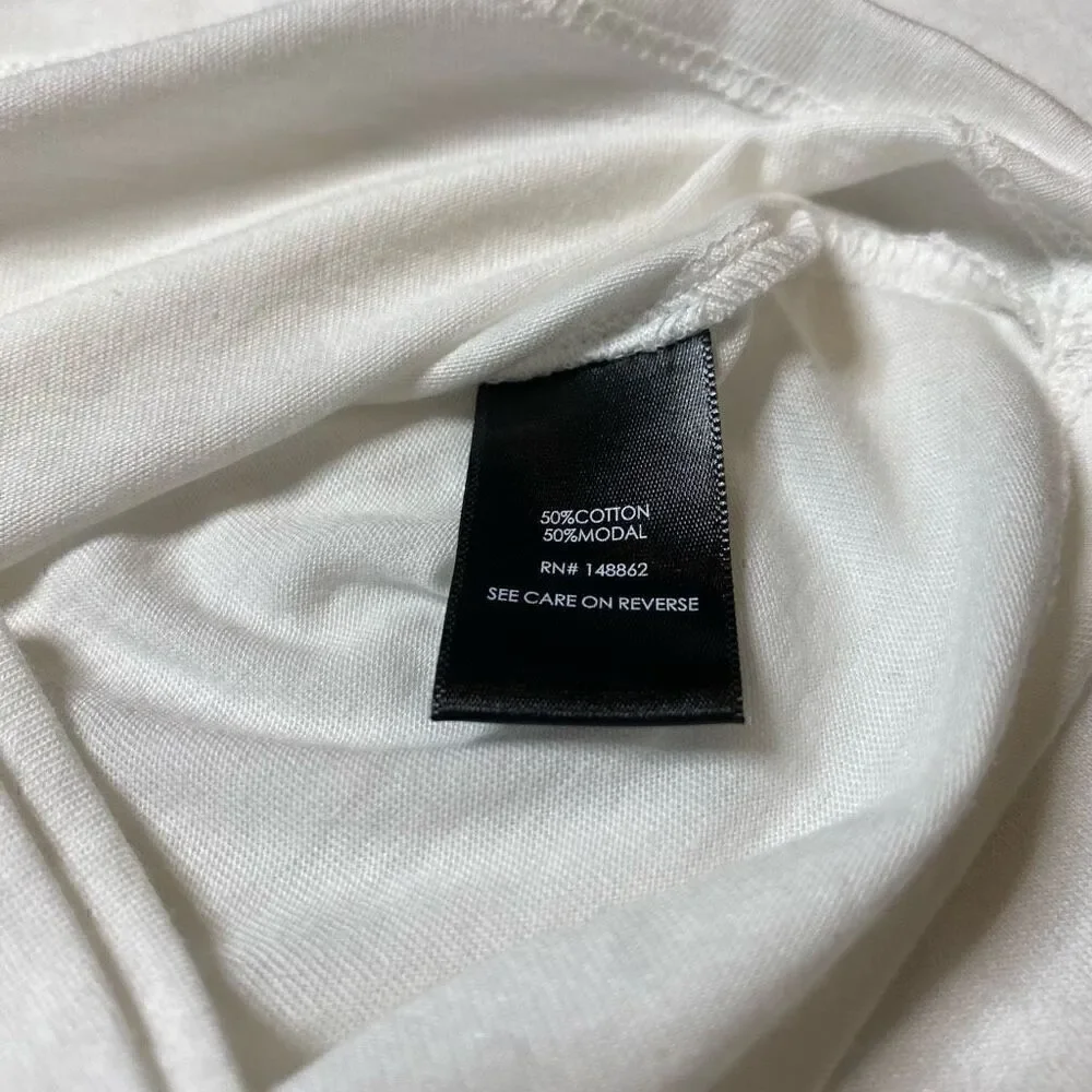 Torrid White Long Sleeve Tshirt Basic Top Tunic Size 4X Stretch Pristine Cond. - Picture 6 of 9